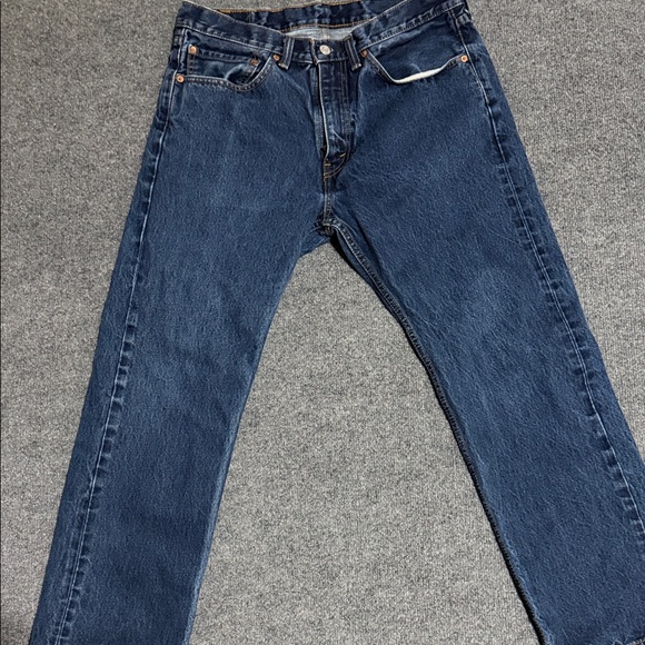 Levi's Men's Dark Blue Straight Jeans 34x30 - Picture 2 of 4